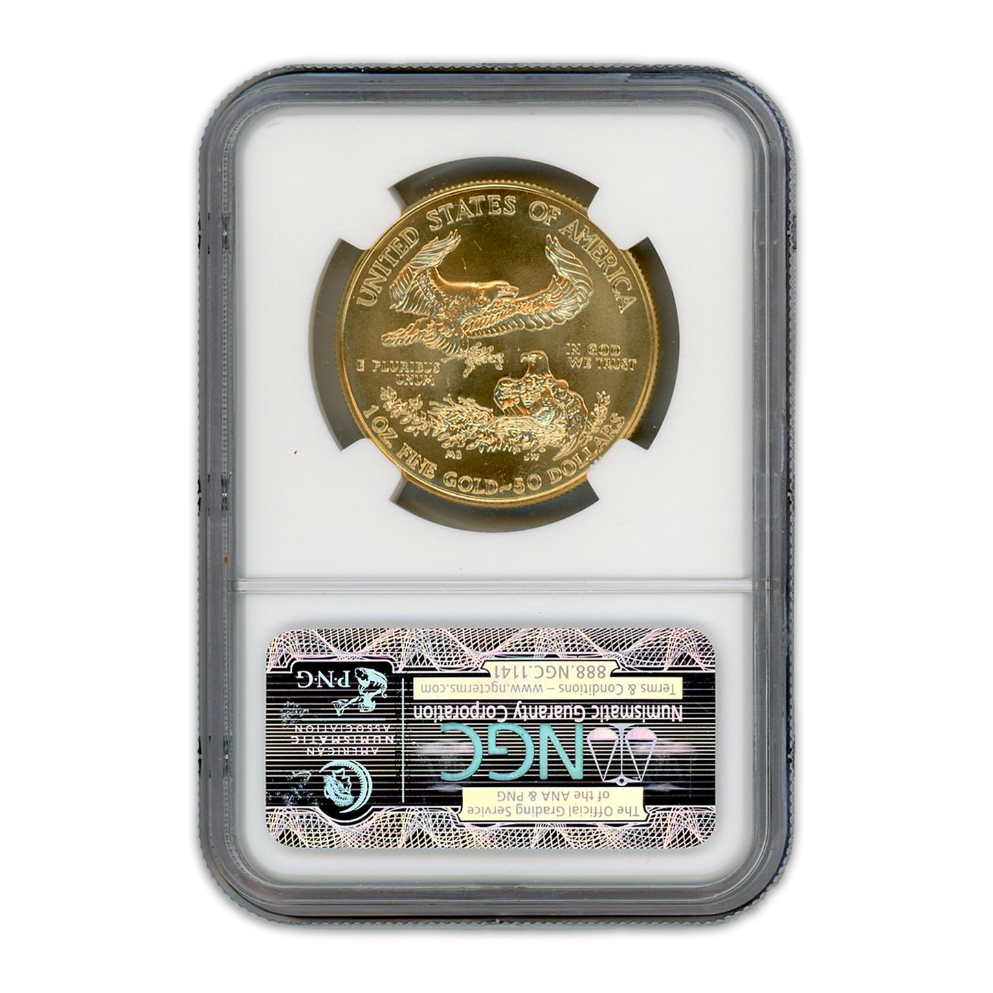 2006 $50 Gold Eagle  NGC MS70