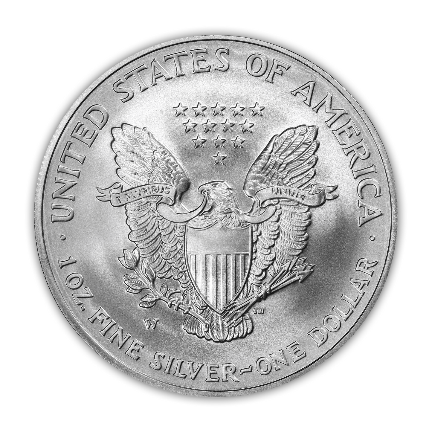 2008 Silver Eagle - West Point Burnished - Reverse of 2007 - Original Government Packaging (OGP)