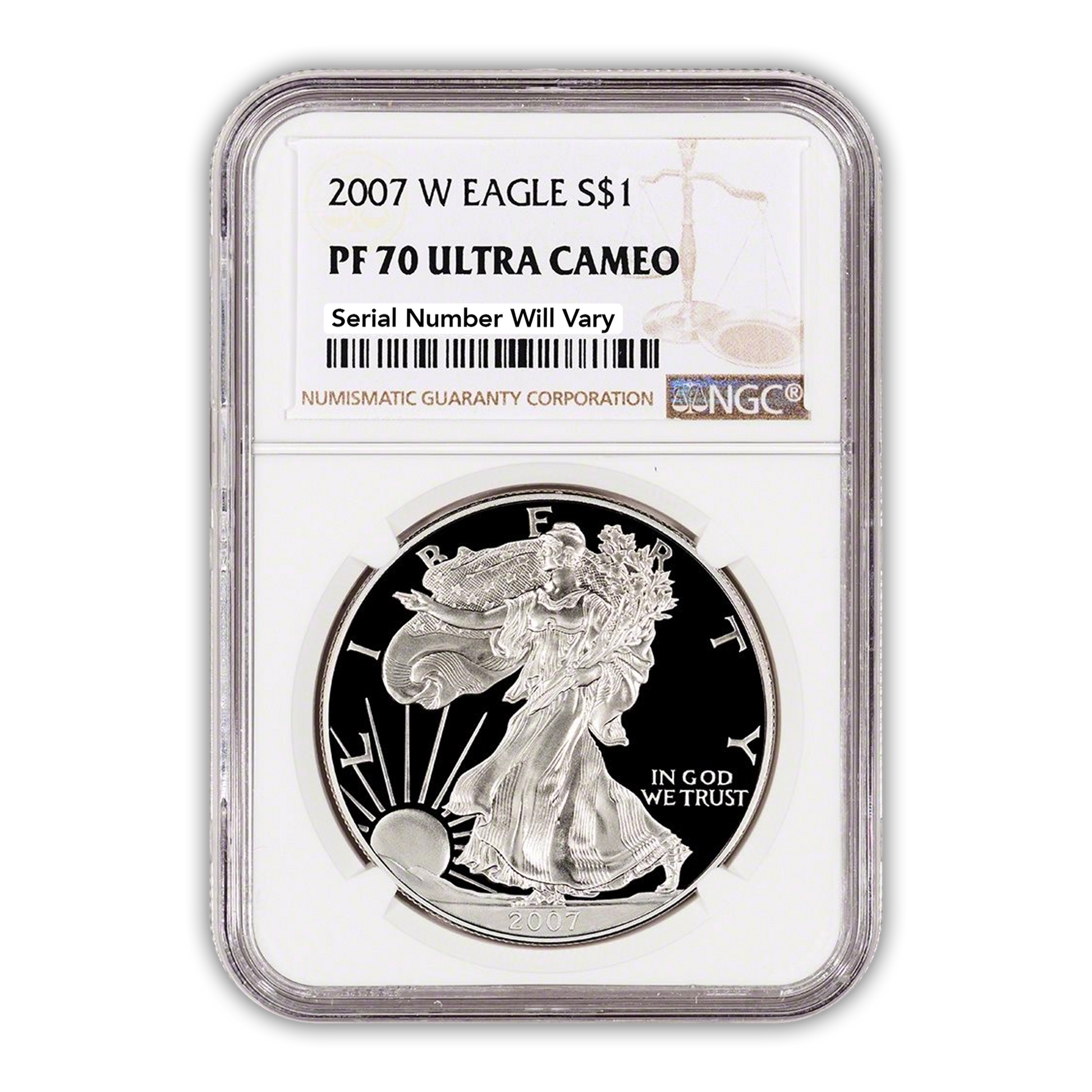 2007 Silver Eagle - Proof - NGC PF70 - CoinsTV