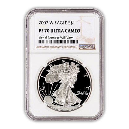 2007 Silver Eagle - Proof - NGC PF70 - CoinsTV