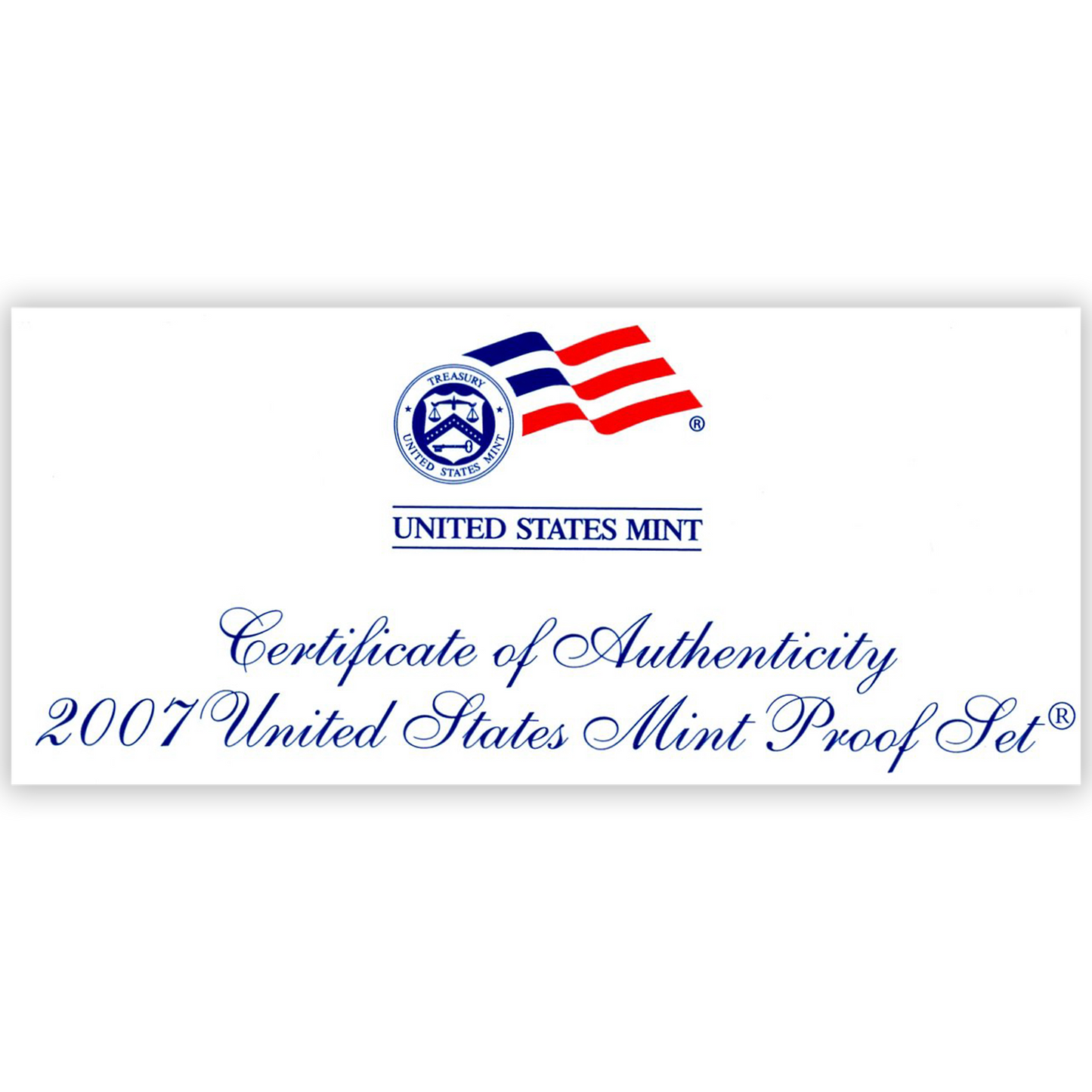 2007 US Proof Set - 14 Coins