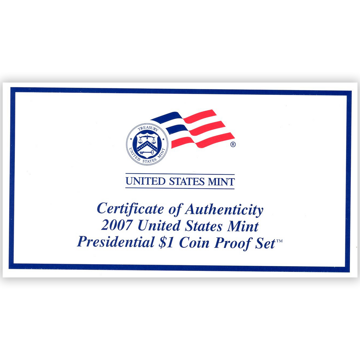 2007 US Proof Set - 14 Coins