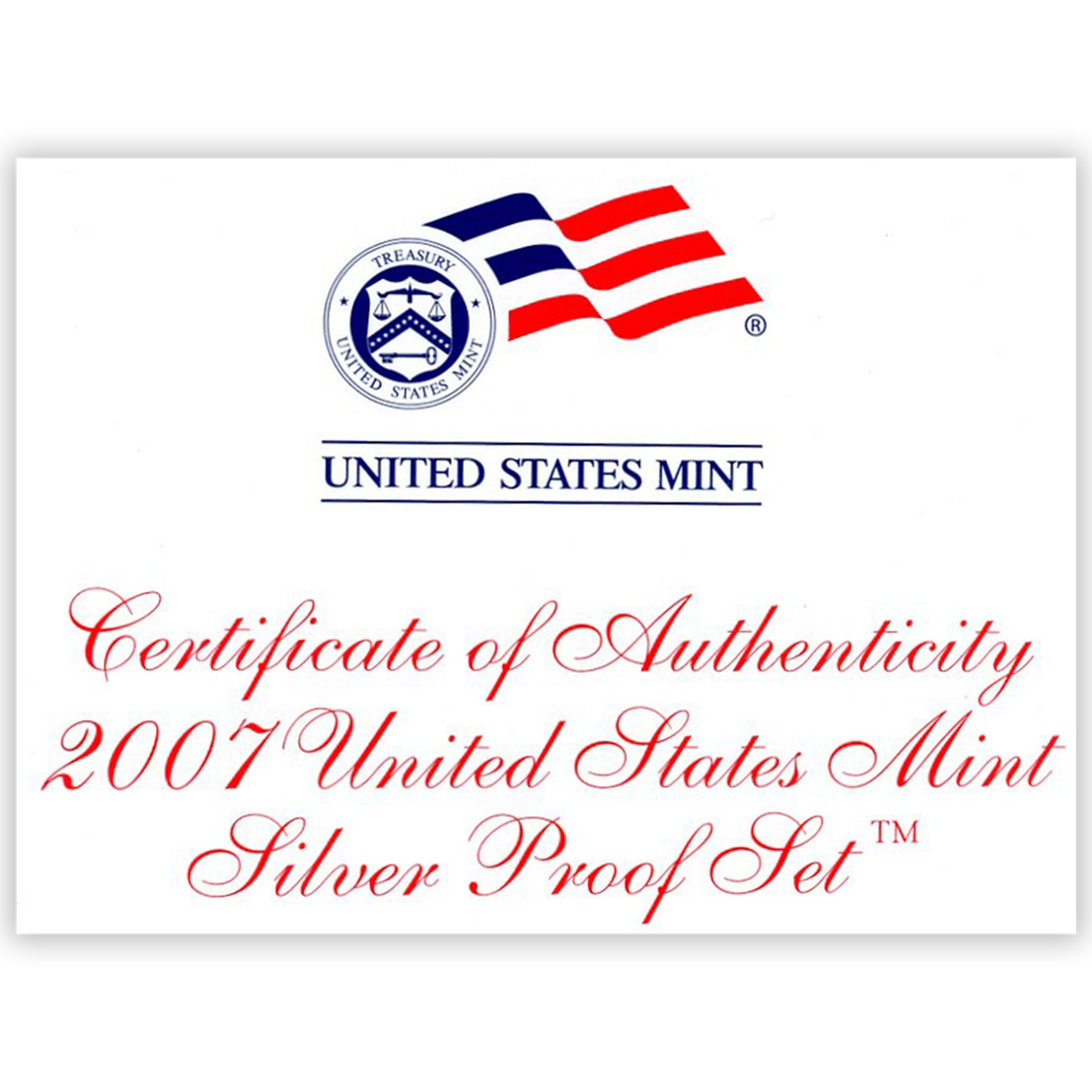 2007 Silver Proof Set - 14 Coins