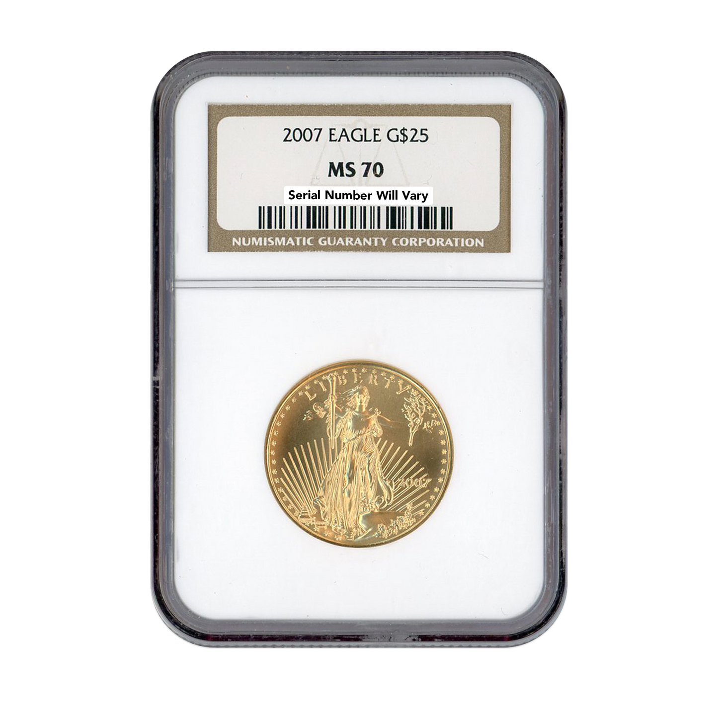 2007 $25 Gold Eagle NGC MS70