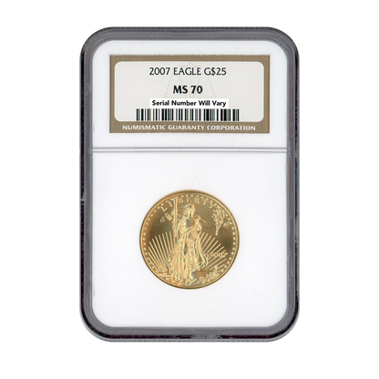 2007 $25 Gold Eagle NGC MS70