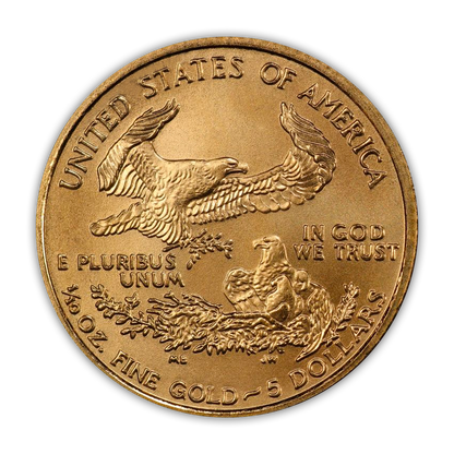 2007 $5 Gold Eagle - 1/10th oz - Business Strike - Uncirculated - CoinsTV