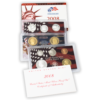 2008 Silver Proof Set - 14 Coins