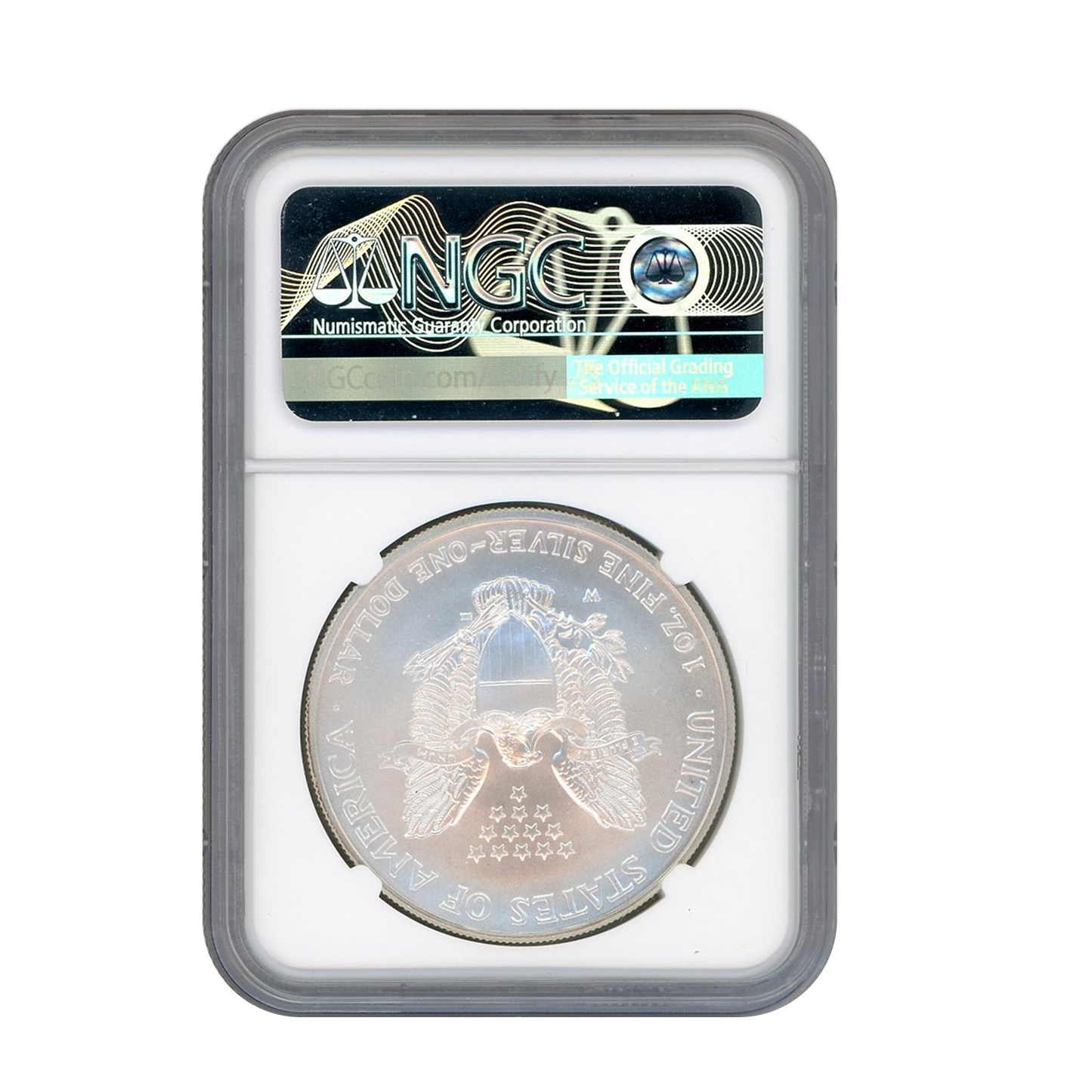 2008 West Point Burnished Silver Eagle - Reverse of 2007 - NGC MS69