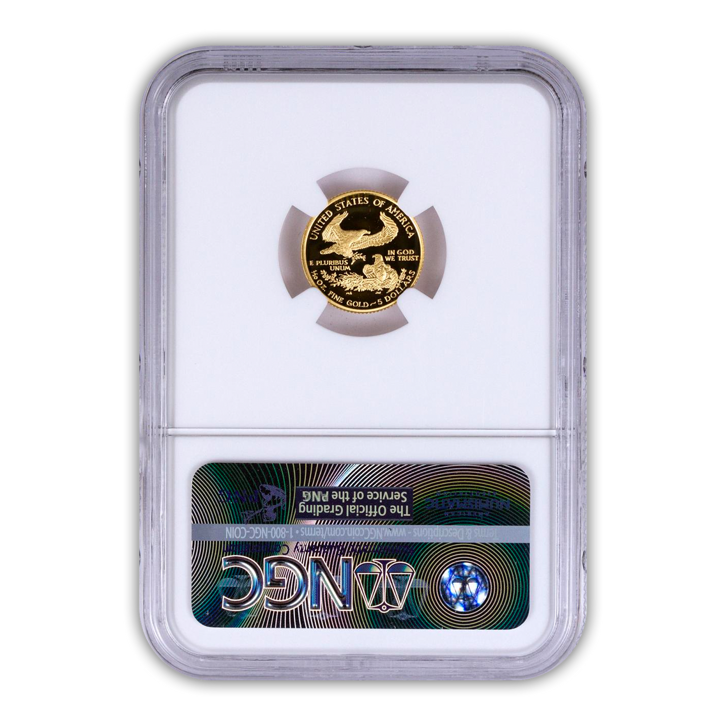 2008 $5 Gold Eagle - 1/10th oz - Philadelphia Proof - NGC PF70