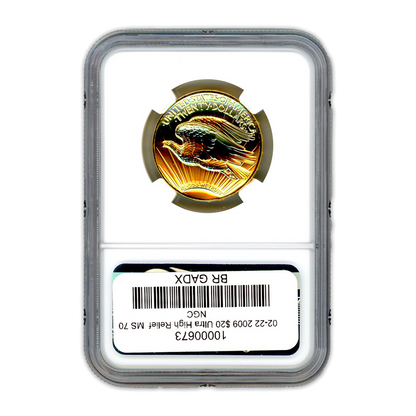 2009 $20 Ultra High Relief -  NGC MS70