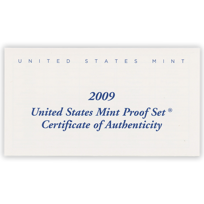 2009 US Proof Set - 18 Coins
