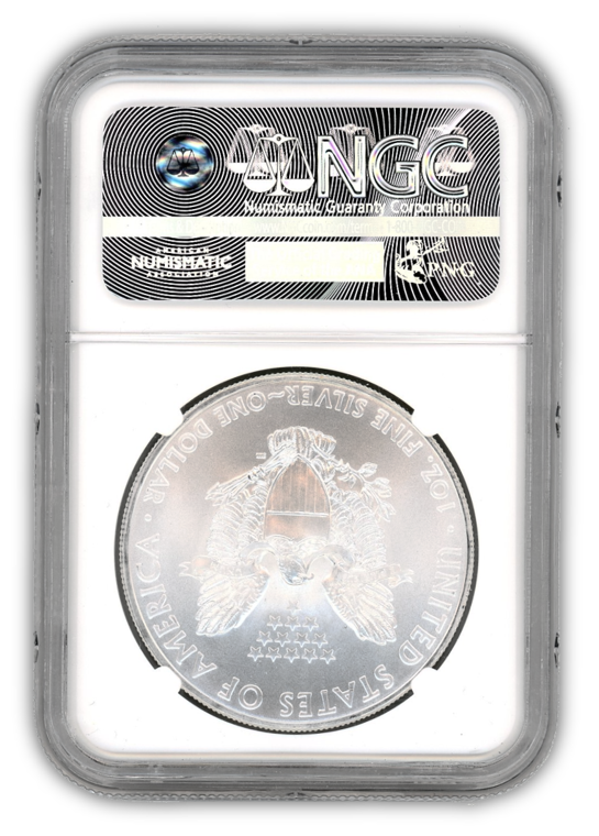 2010 Silver Eagle - Business Strike - NGC MS70 Mercanti Label