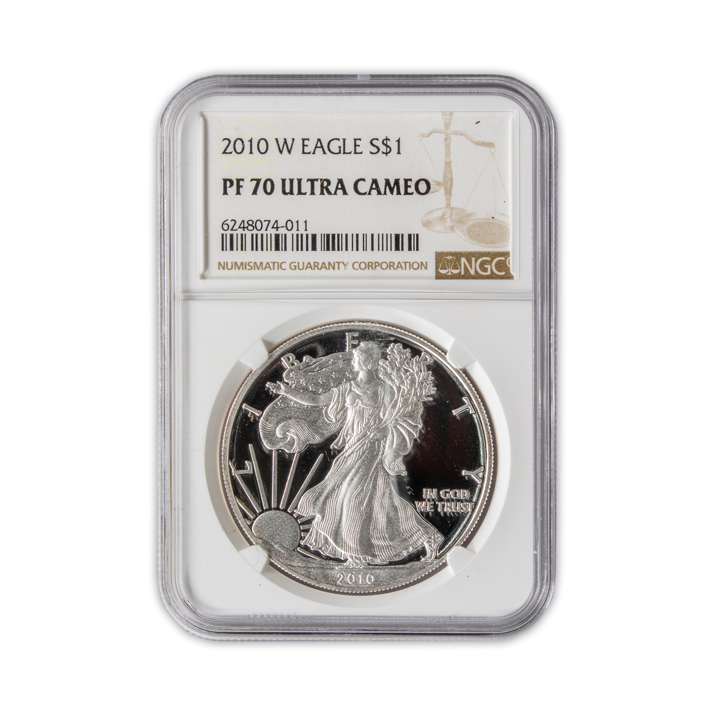 2010 Silver Eagle - Proof - NGC PF70 Ultra Cameo - CoinsTV