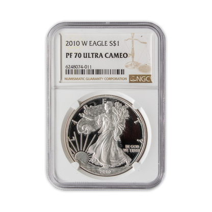 2010 Silver Eagle - Proof - NGC PF70 Ultra Cameo - CoinsTV