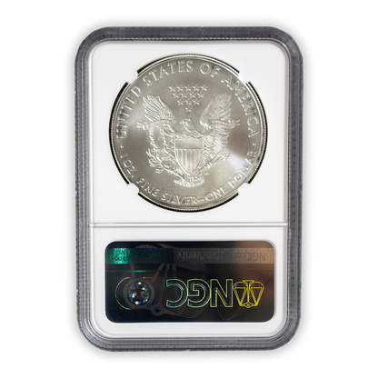 2010 Silver Eagle - Business Strike - NGC MS70 Mercanti Flag Label