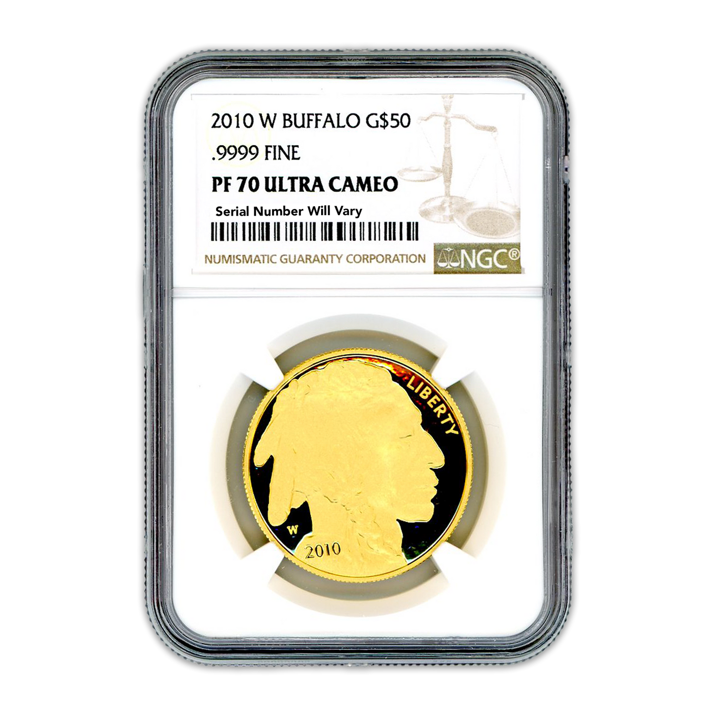 2010 $50 Gold Buffalo - 1/2oz - NGC PF70
