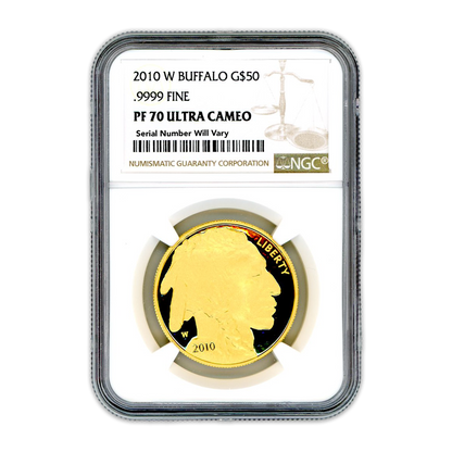 2010 $50 Gold Buffalo - 1/2oz - NGC PF70