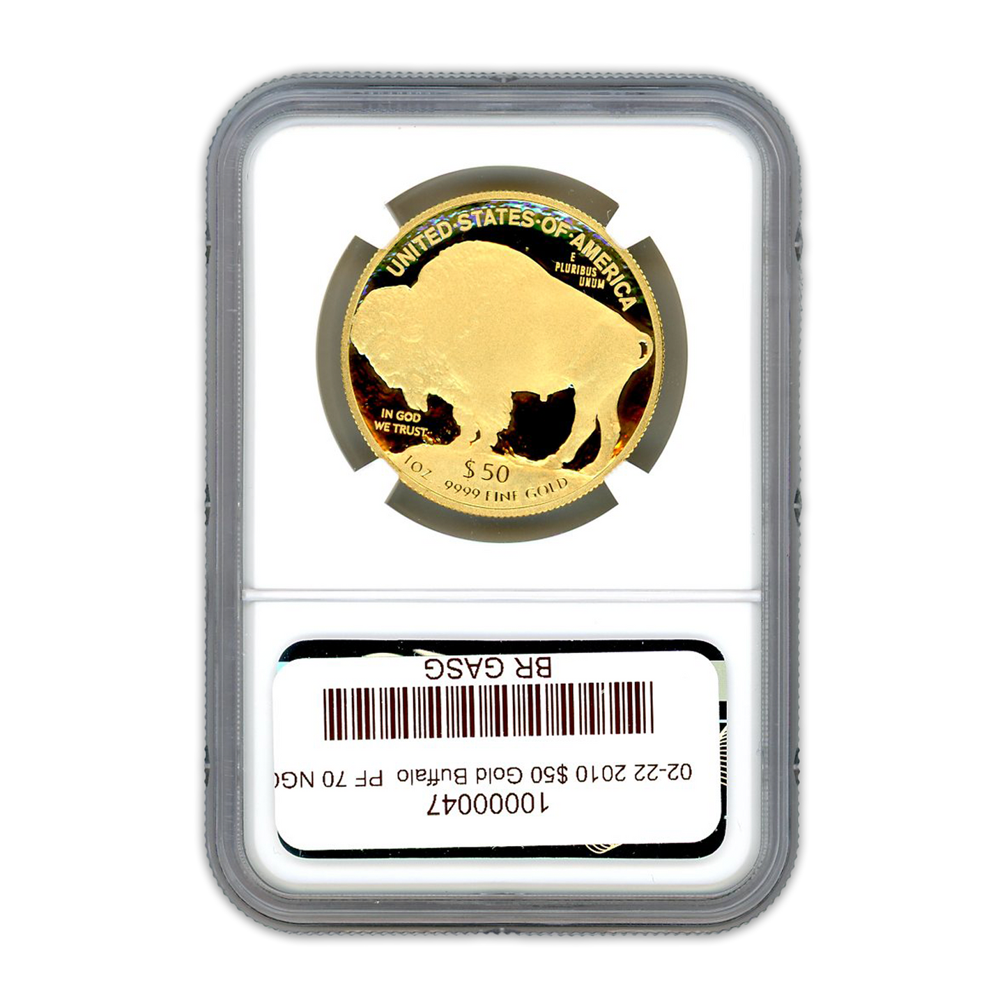 2010 $50 Gold Buffalo - 1/2oz - NGC PF70