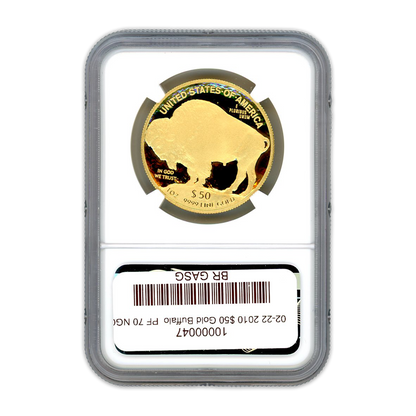 2010 $50 Gold Buffalo - 1/2oz - NGC PF70