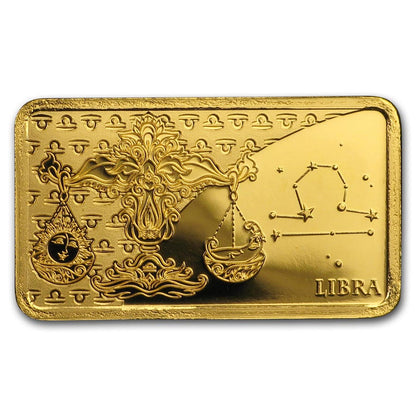 2020 Solomon Zodiac Signs - Libra  Gold Prooflike Coin
