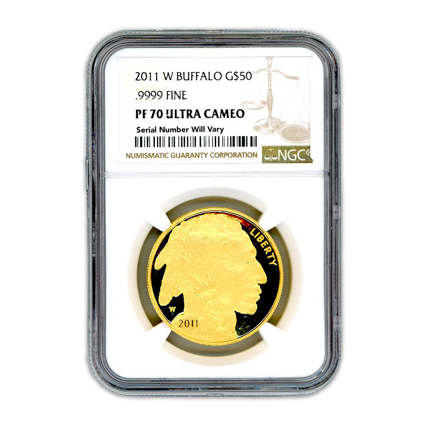 2011 $50 Gold Buffalo - 1/2oz - NGC PF70