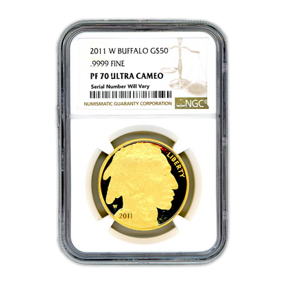 2011 $50 Gold Buffalo - 1/2oz - NGC PF70