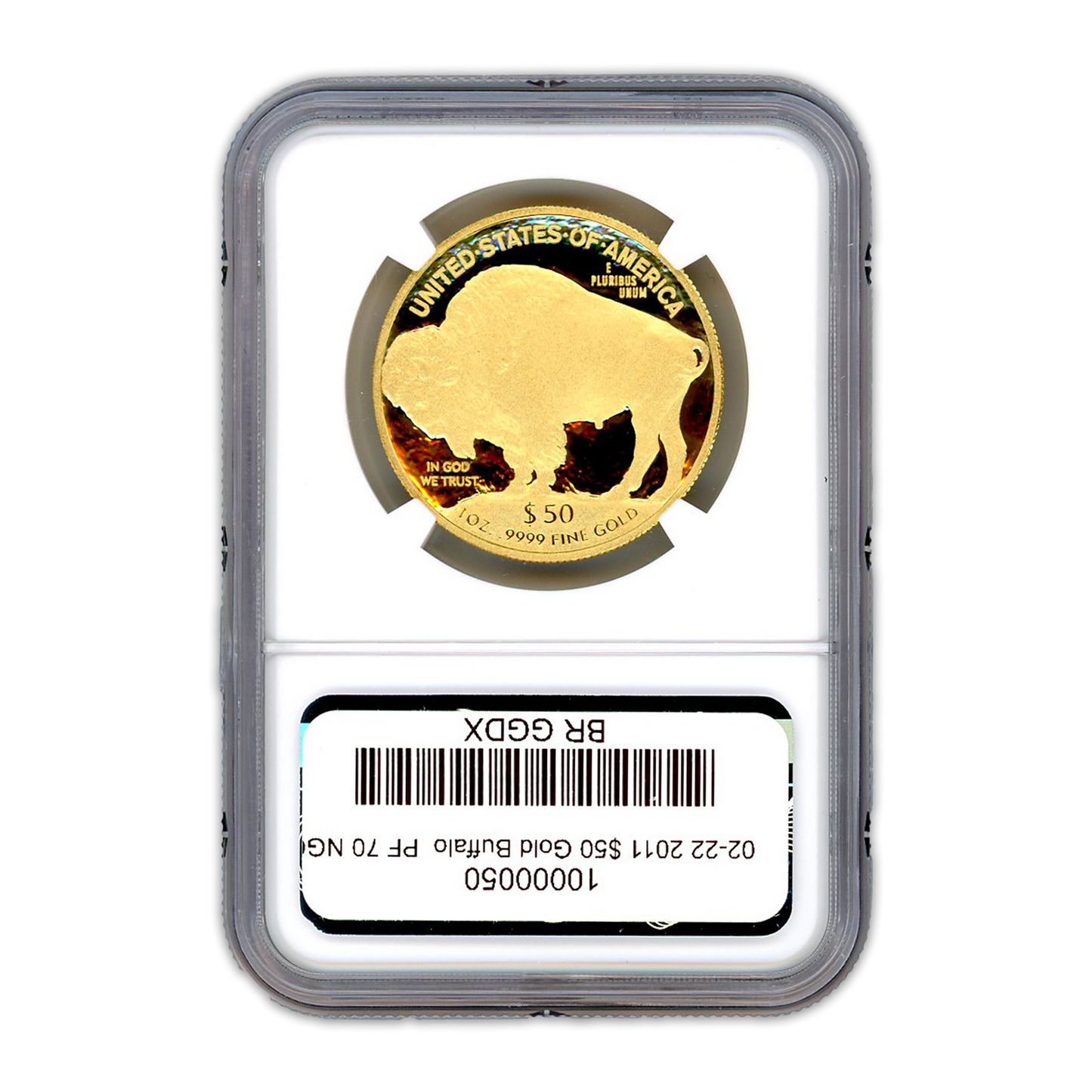 2011 $50 Gold Buffalo - 1/2oz - NGC PF70