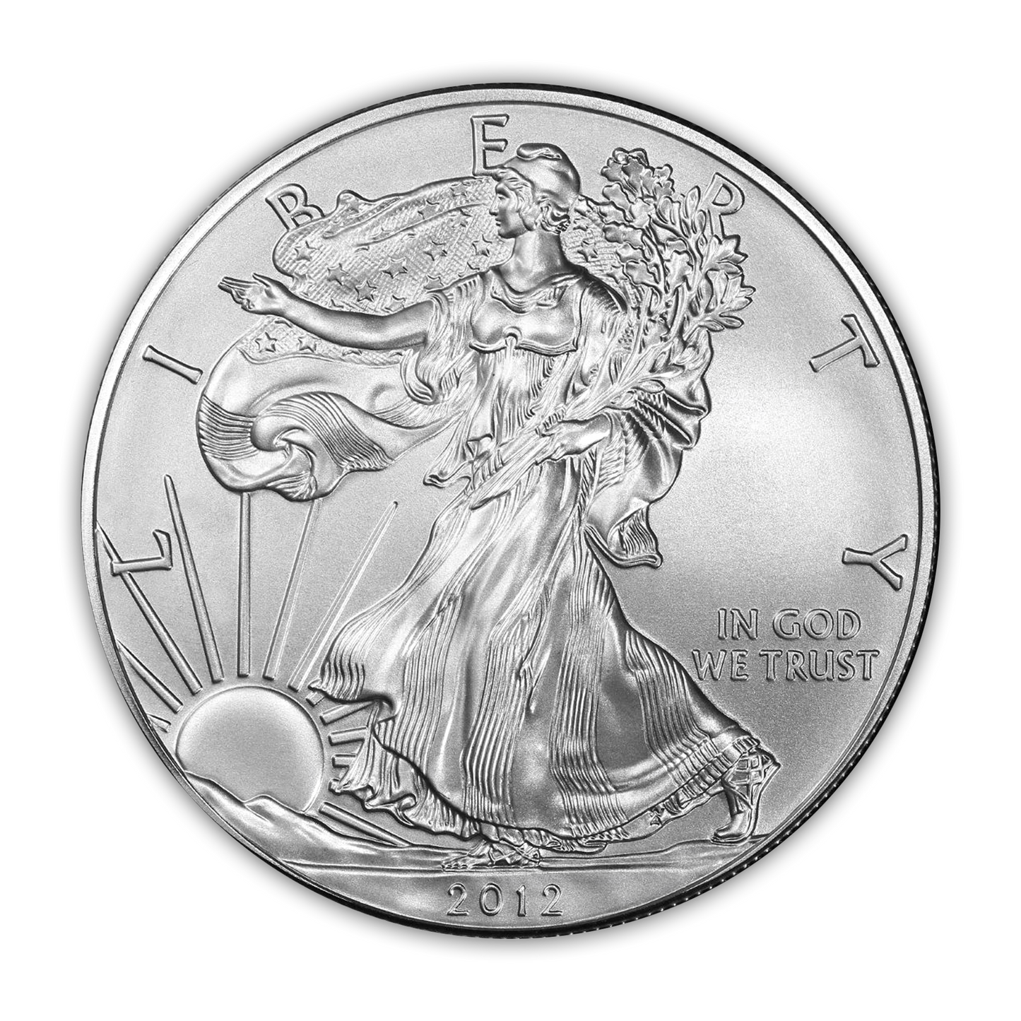 2012 Silver Eagle - West Point Burnished - Original Government Packaging (OGP)
