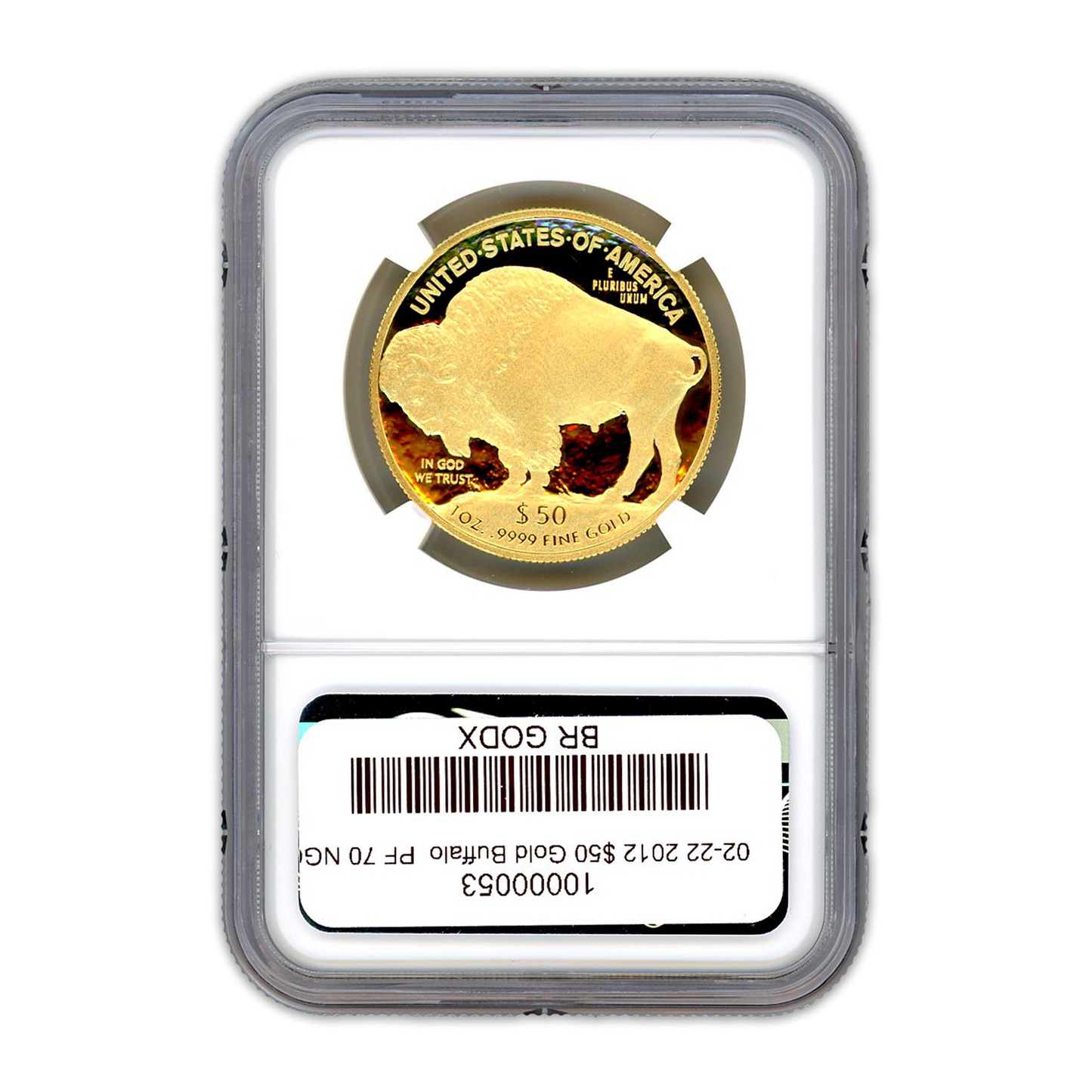 2012 $50 Gold Buffalo - 1/2oz - NGC PF70