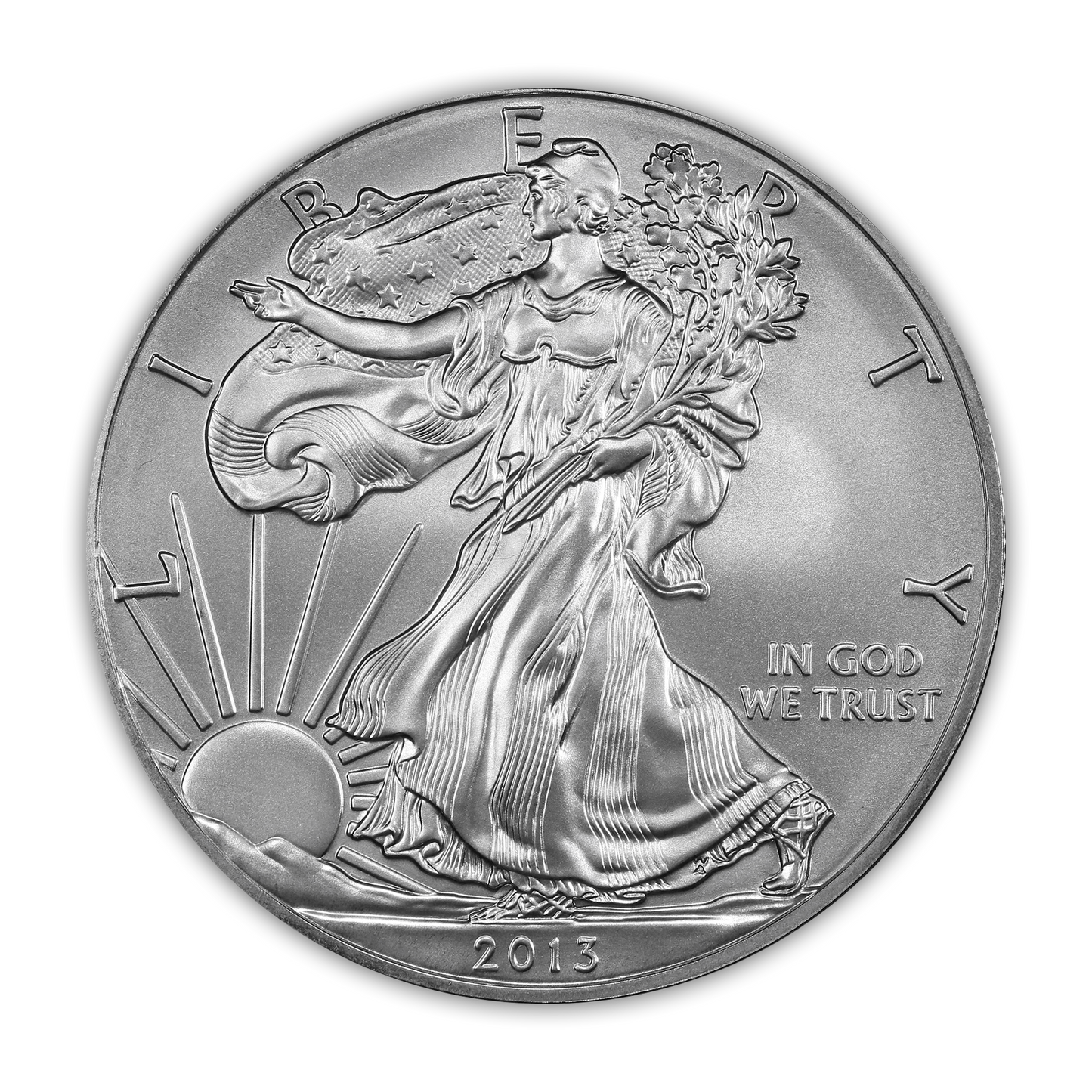 2013 Silver Eagle - West Point Burnished - Original Government Packaging (OGP)