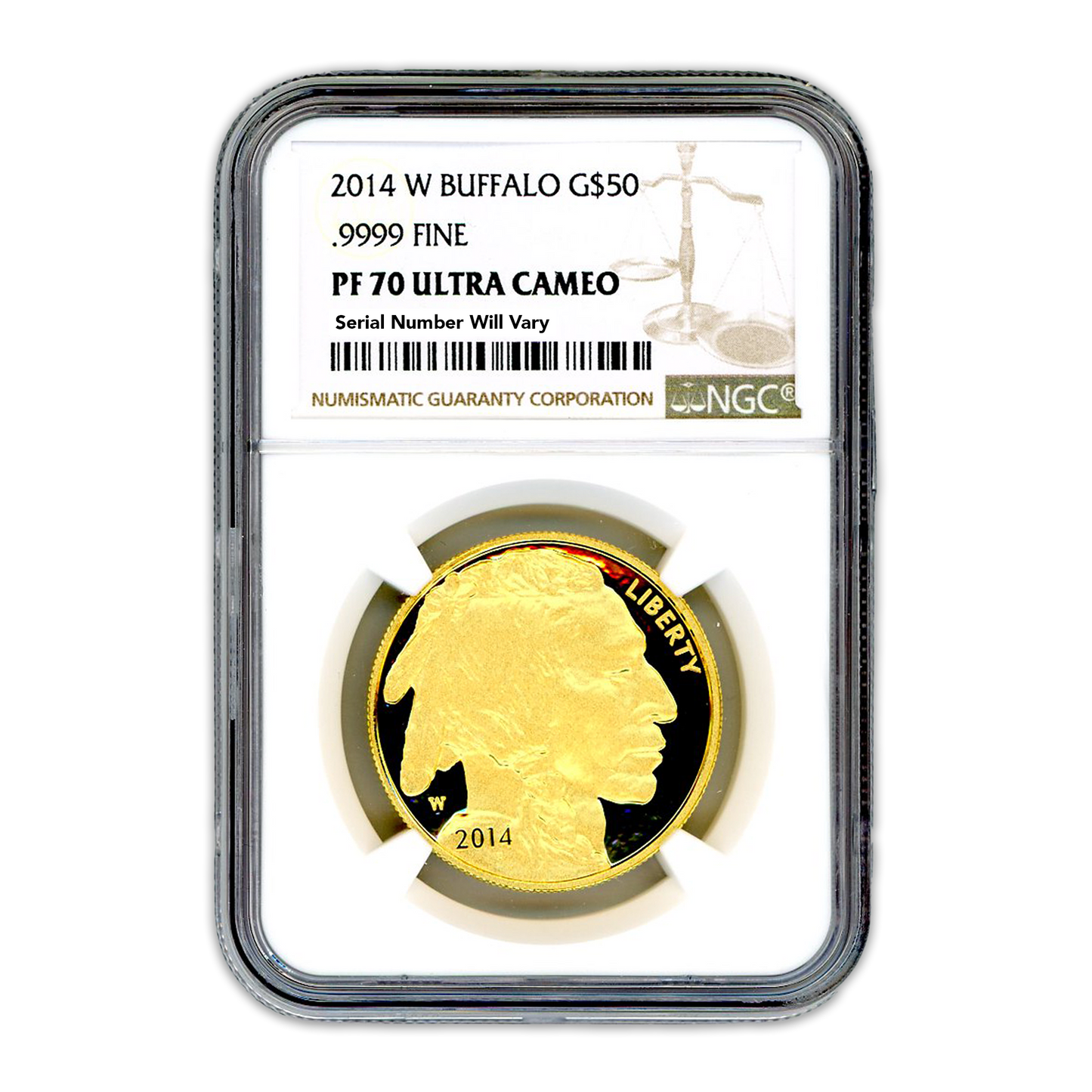 2014 $50 Gold Buffalo - NGC PF70