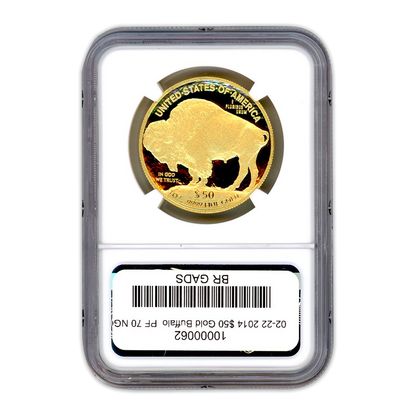 2014 $50 Gold Buffalo - NGC PF70