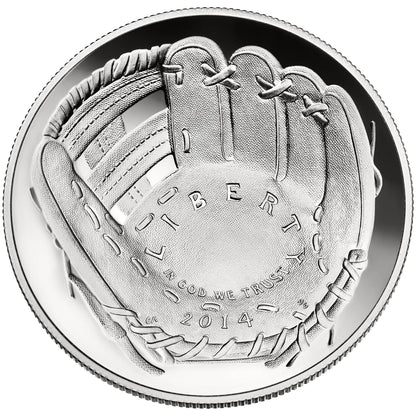 2014 Baseball Silver Dollar Philadelphia Proof - Original Government Packaging OGP