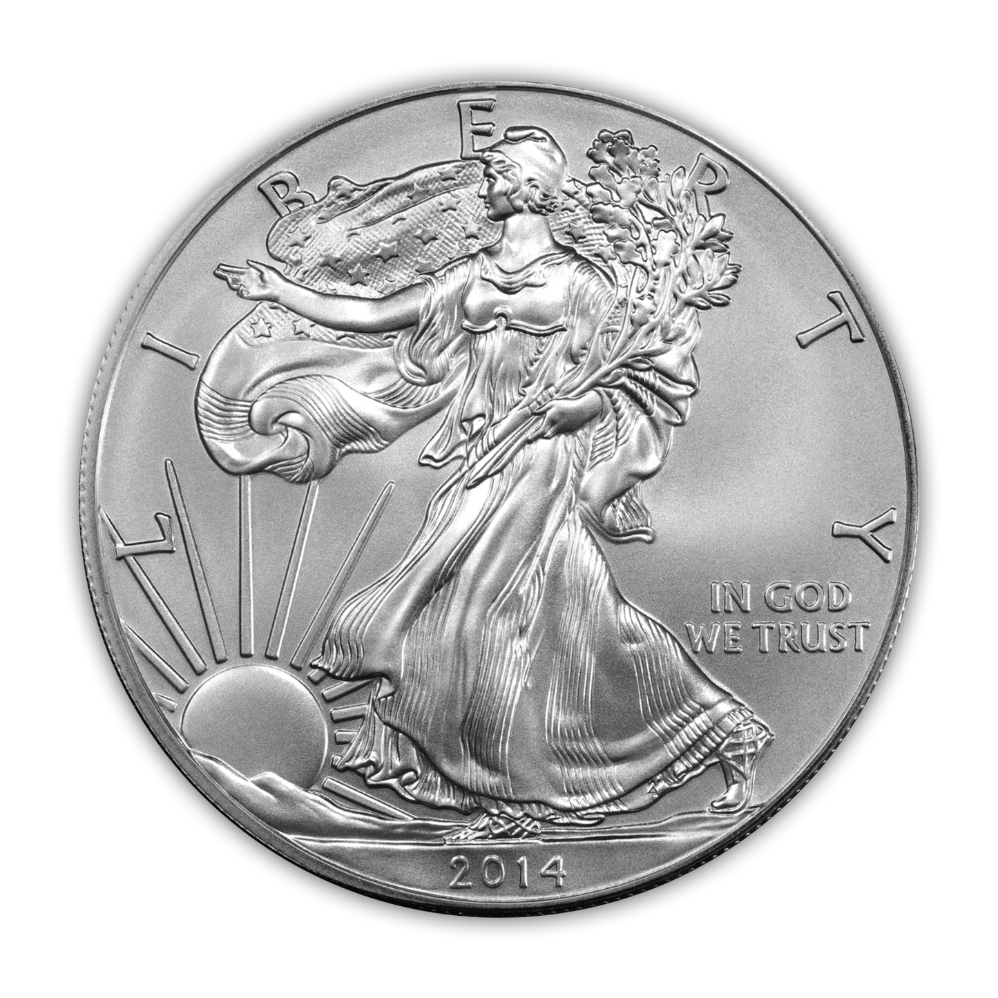 2014 Silver Eagle - West Point Burnished - Original Government Packaging (OGP)