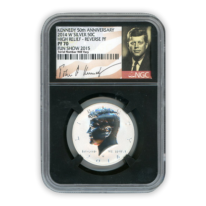2014 4pc Coin Set Silver Kennedy Set Black Core NGC MS70