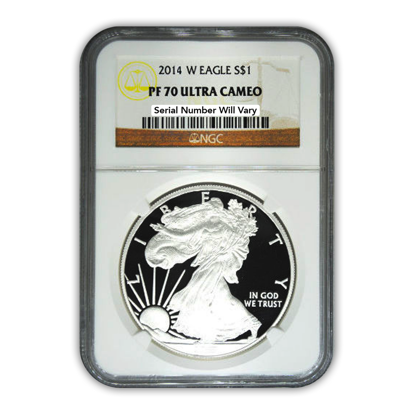 2014 Silver Eagle - Proof - NGC PF70 - CoinsTV