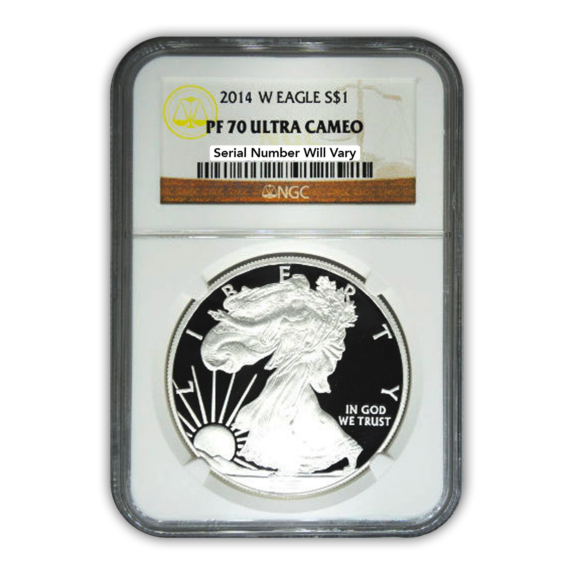 2014 Silver Eagle - Proof - NGC PF70 - CoinsTV