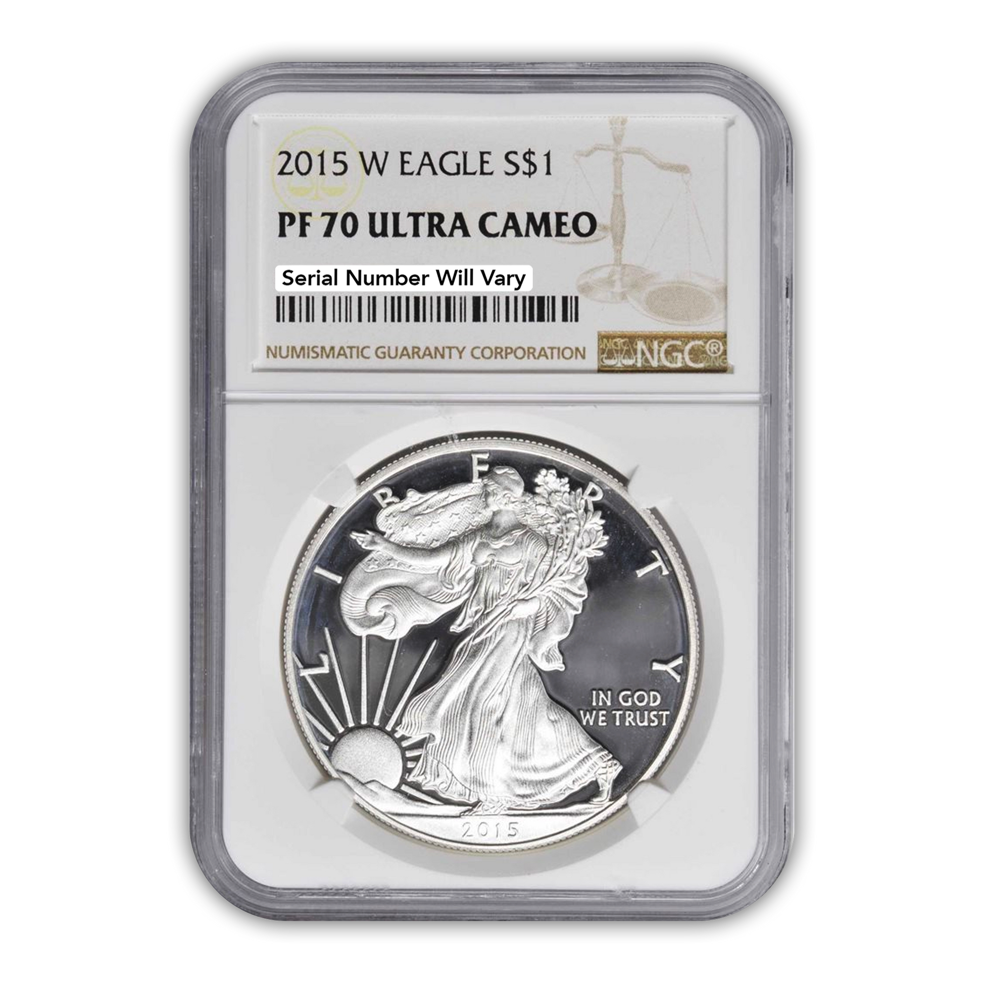 2015 Silver Eagle - Proof - NGC PF70 - CoinsTV