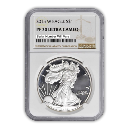 2015 Silver Eagle - Proof - NGC PF70 - CoinsTV
