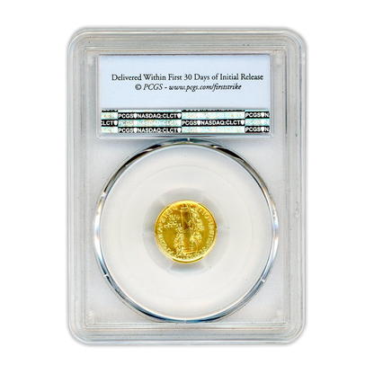 2016-W 10c Gold Mercury Dime - 1/10oz - PCGS SP70