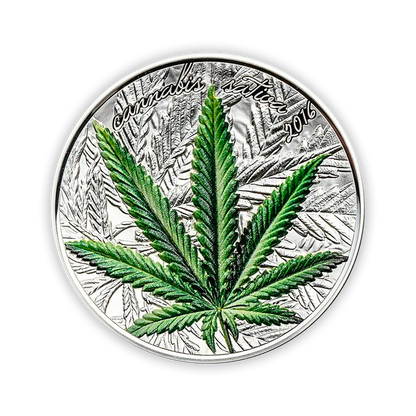 2016 Cannabis Sativa 1 Oz Silver Proof  - Mint of Benin