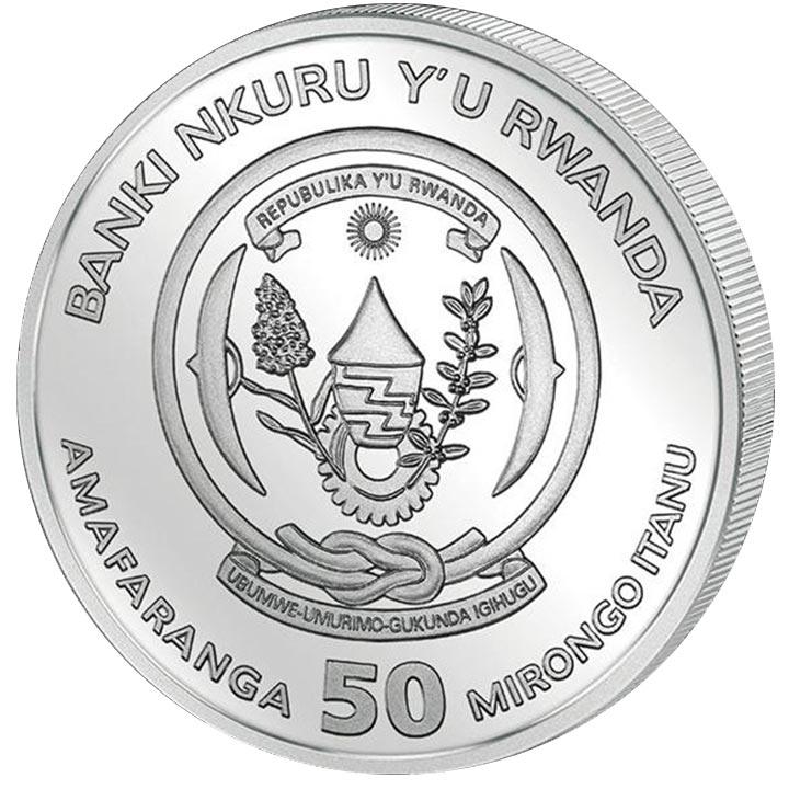 2016 Meerkat 1 Oz Silver - Rwanda - Brilliant Uncirculated