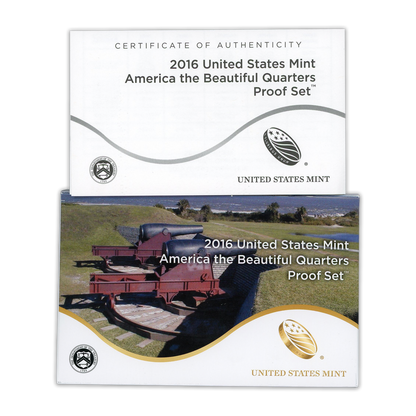 2016 United States Mint - America the Beautiful - Quarters Proof Set
