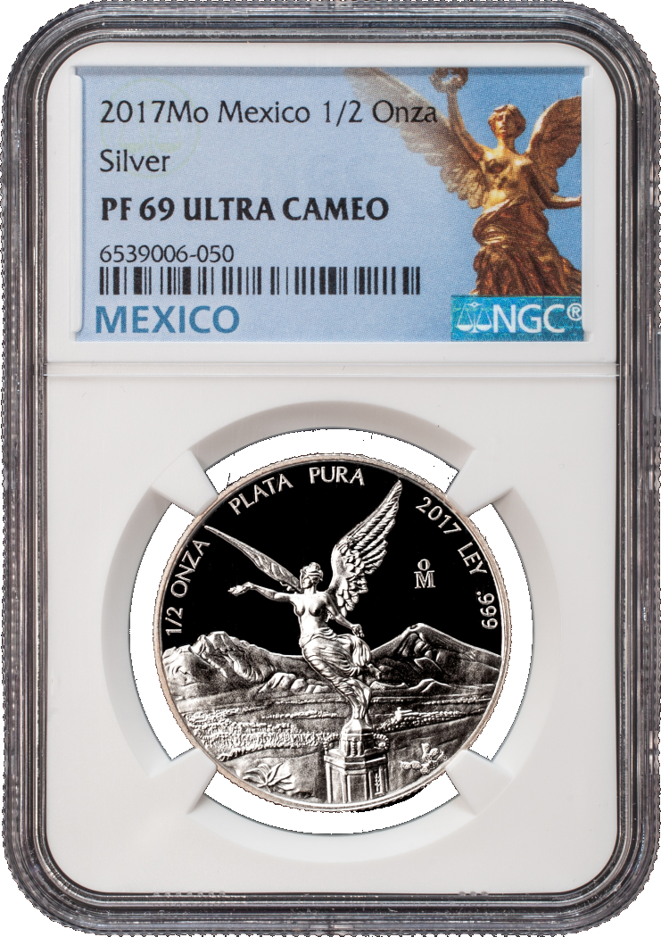 2017  Mexico Libertad - 1/2 Oz Silver Proof - NGC PF69