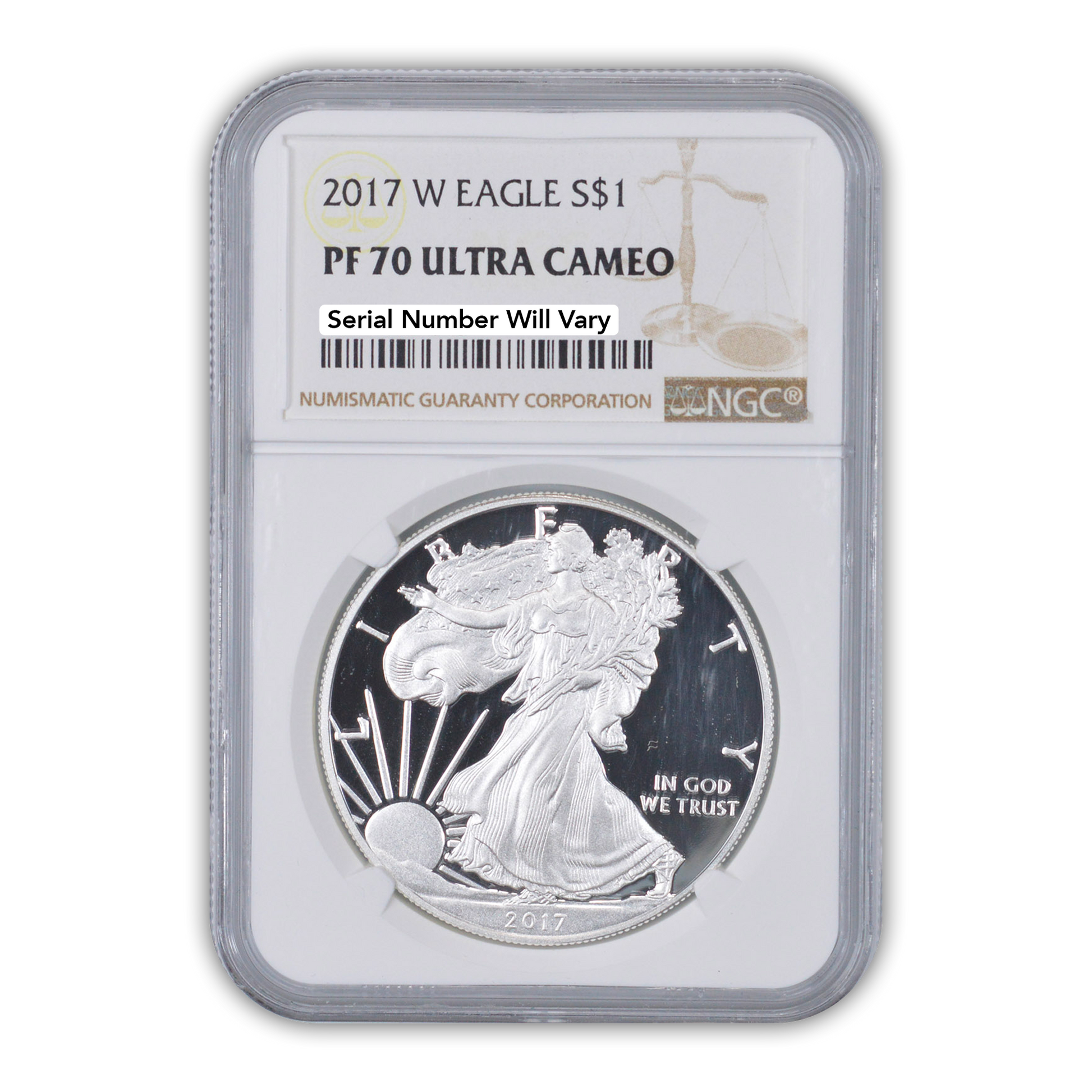2017 Silver Eagle - Proof - NGC PF70 - CoinsTV