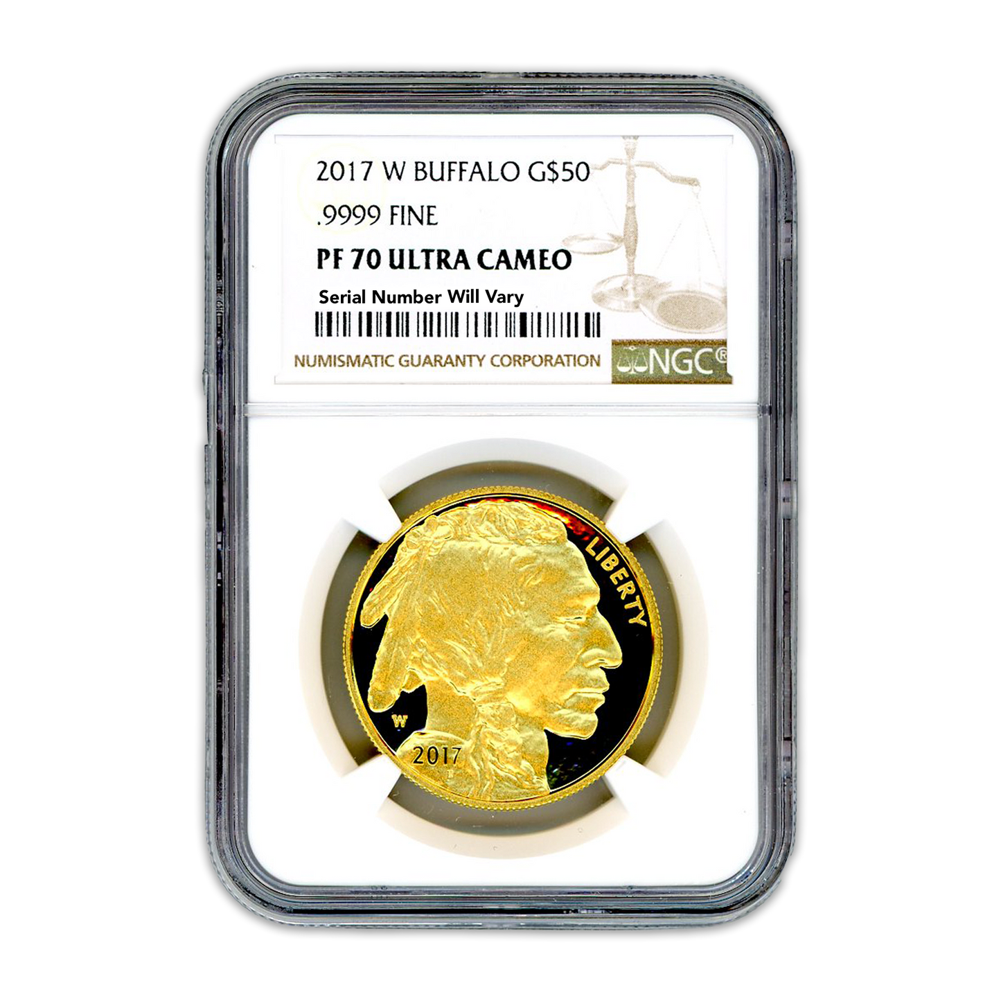 2017 $50 Gold Buffalo - 1/2oz - NGC PF70