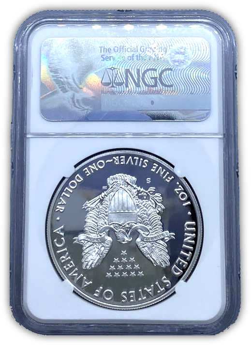 2017-S Silver Eagle Congratulations - NGC PF70 ER Early Releases - Mercanti Label