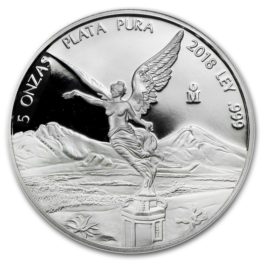 2018 Libertad 5 Oz Silver Proof - Casa de Moneda de Mexico