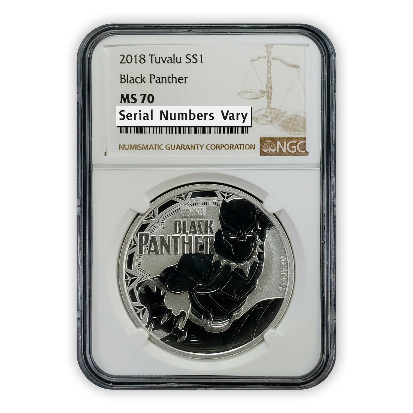 2018 Black Panther 1 Oz Silver - NGC MS70