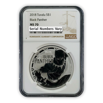 2018 Black Panther 1 Oz Silver - NGC MS70